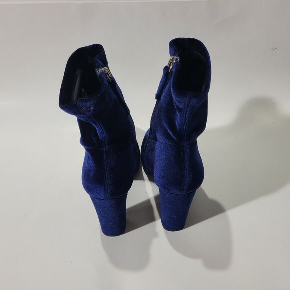 Steve madden block Heels ankle velour socks boots sz 8M - Picture 4 of 8
